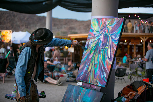 Artfool painting at JTMF, May 2024
